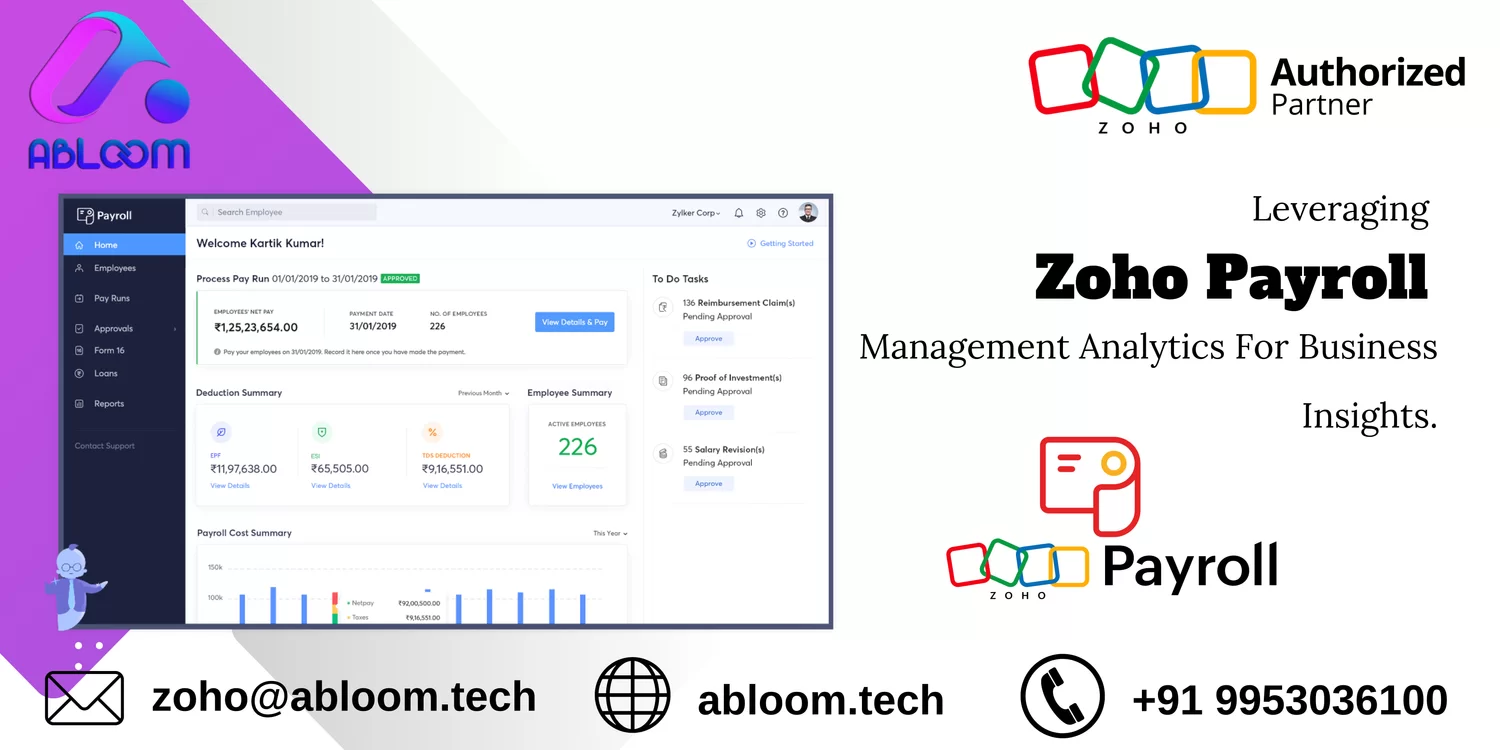 Zoho Payroll Management